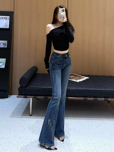 Elunee™ FlareDenim – High-Waist Bootcut Jeans (Damen)
