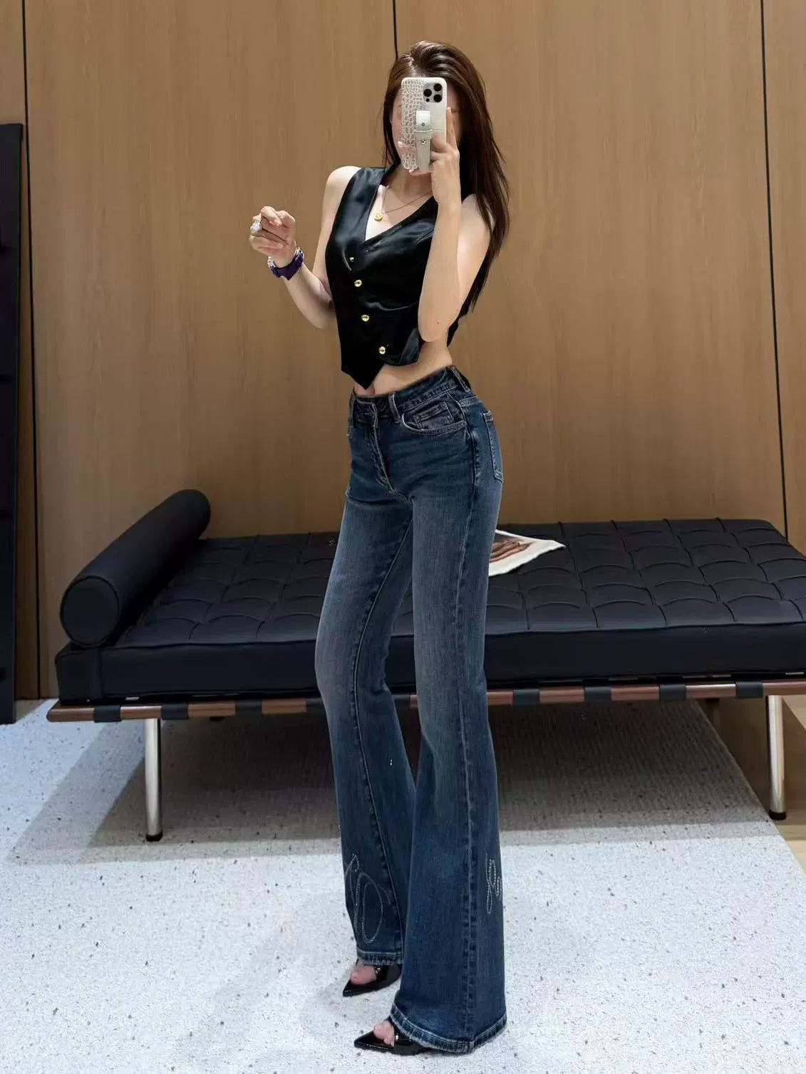 Elunee™ FlareDenim – High-Waist Bootcut Jeans (Damen)